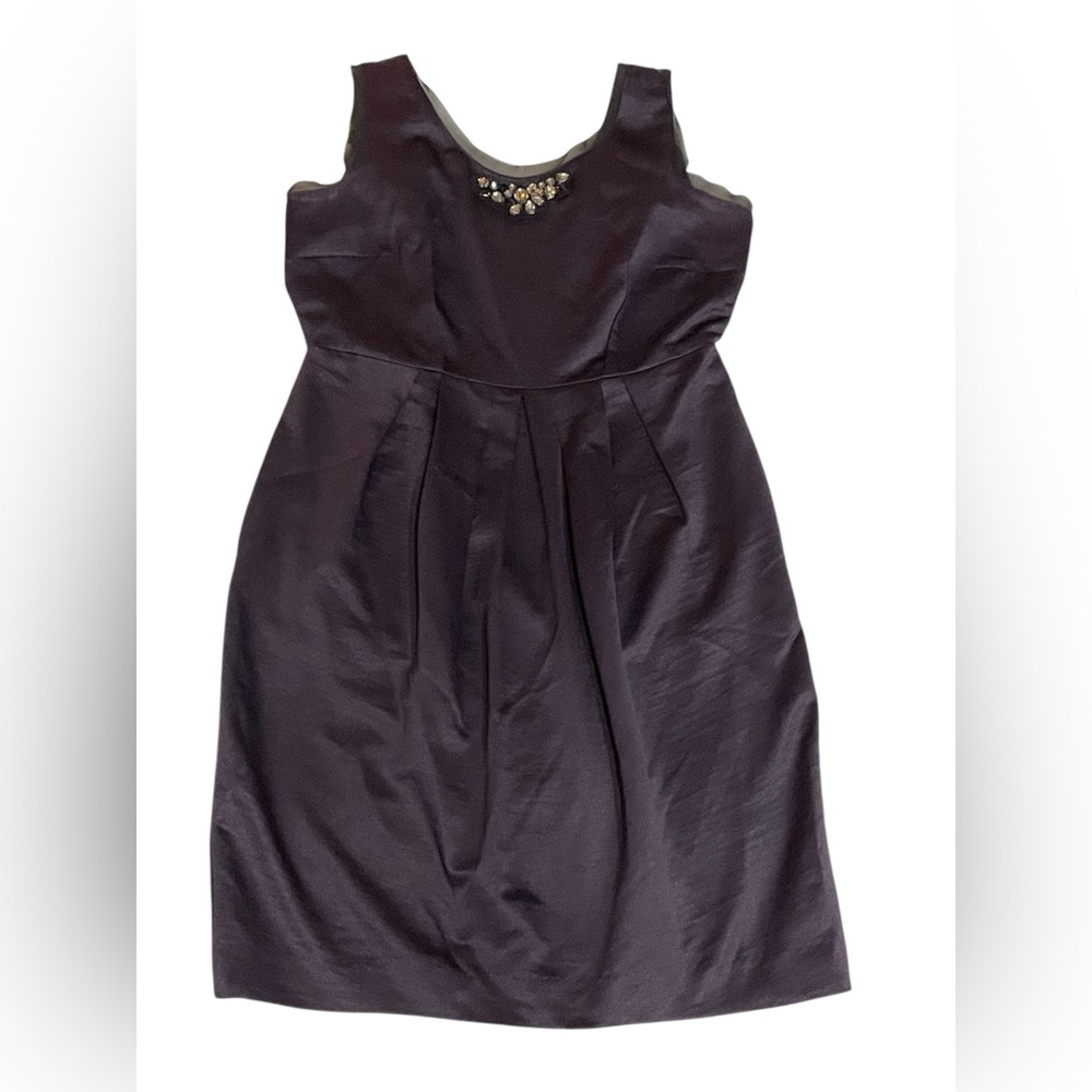SIMPLY VERA WANG Womens Dress Cocktail Mini Sheath‎ Satin Rhinestones
